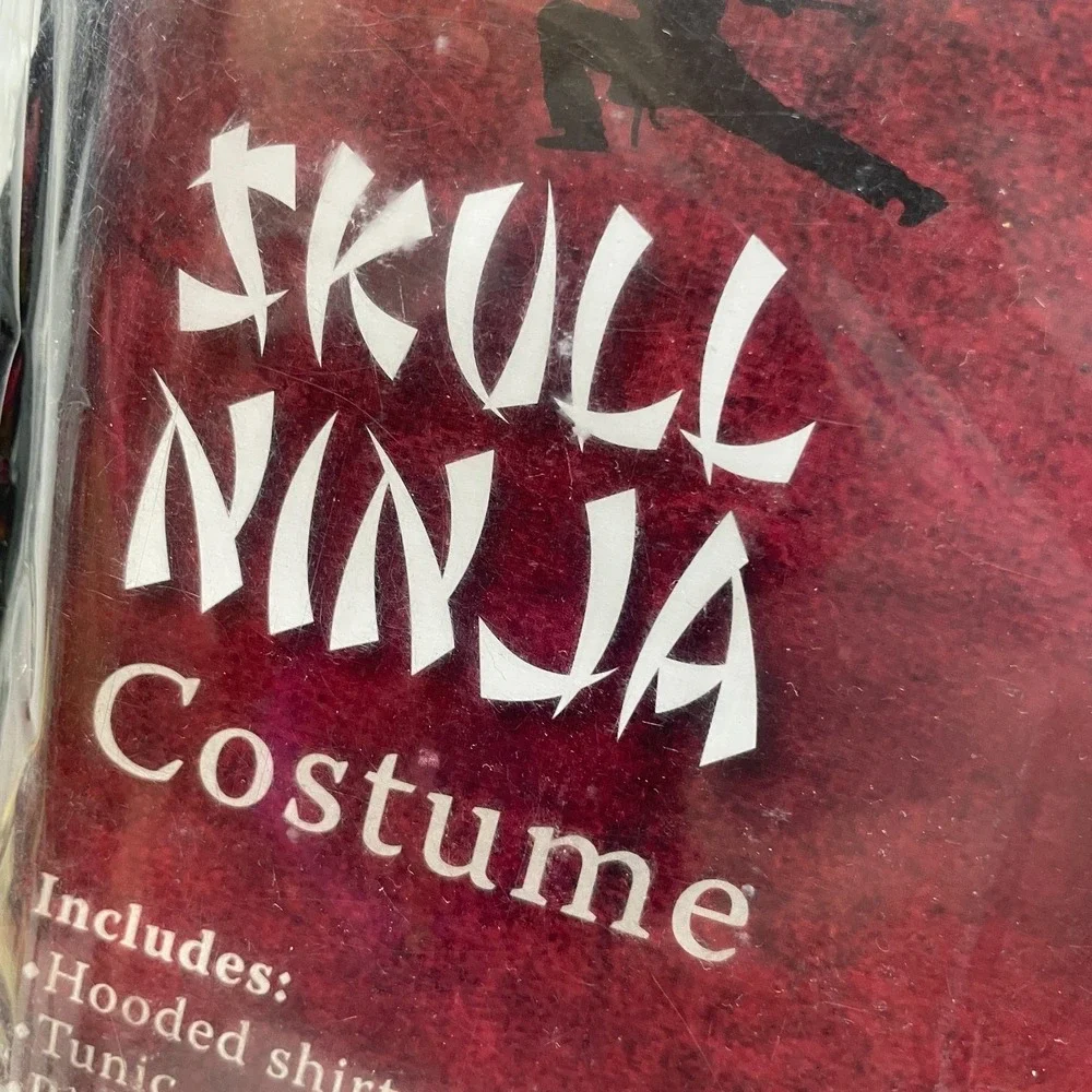 Skull‎ Ninja Costume NEW Boys XL 14-16 Party Theater
